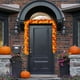 thumbnail image 4 of 175cm Halloween Maple Vines Lights Hanging Wreath, 4 of 6