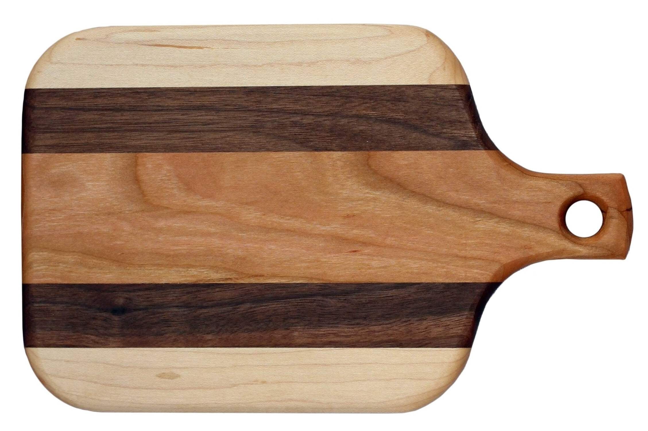 Paddle Handle Cutting Boards Including Oil