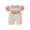 Apricot, variant on BemeyourBBs Baby Girl God Is Good All the Time Outfit Newborn Baby Girl Spring Summer Fall Christening Clothes Waffled Romper Ruffle Sleeve Letters and Floral Embroidery One Pieces Jumpsuit