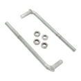thumbnail image 4 of Plum Fittings J-Bolt Post Hinge 5/8" x 10"- Male J Bolts with Nuts (Pack of 2), 4 of 5