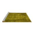 thumbnail image 2 of Ahgly Company Machine Washable Indoor Rectangle Abstract Yellow Modern Area Rugs, 2' x 3', 2 of 4