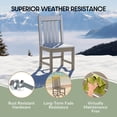 thumbnail image 4 of WestinTrends Malibu Outdoor Patio Dining Chair, Weathered Wood, 4 of 15