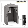 thumbnail image 5 of Flex Ultra Compact 4 Ft. W x 4 Ft. Metal Pop-Up Vented Top Changing Room Canopy Tent, 5 of 10