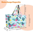 thumbnail image 2 of Hap Tim XXL Waterproof Beach Tote Bag with Wet Compartment & Zip,Large Capacity Sandproof Shoulder Travel Bag Lightweight Foldable Women’s Holiday Essentials Bag for Swimming Shopping Gym(BB-HLN), 2 of 7
