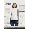 thumbnail image 6 of Off Road Ventures Woman Puffer Vest Outerwear Lightweight Hood Winter Sleeveless Jacket With Zipper Pocket, 6 of 6