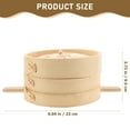 thumbnail image 2 of BESTYASH 1 Set of Dumpling Bamboo Steamer for Kitchen Cooking Bamboo Material Practical, 2 of 8