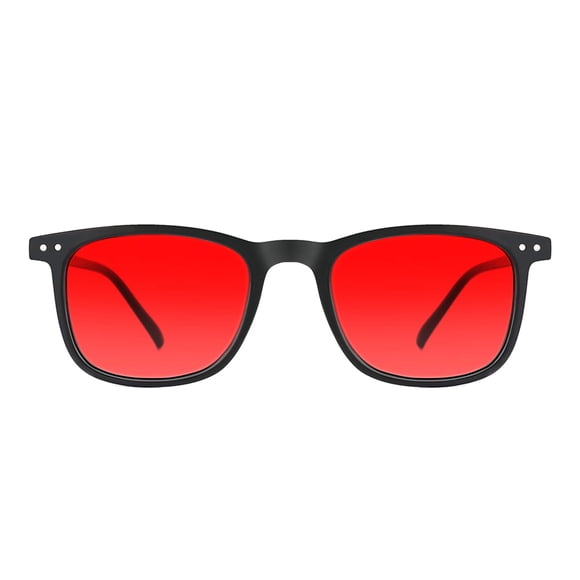Gafas para dormir TIJN, azul y verde, que bloquean la luz, lentes rojas