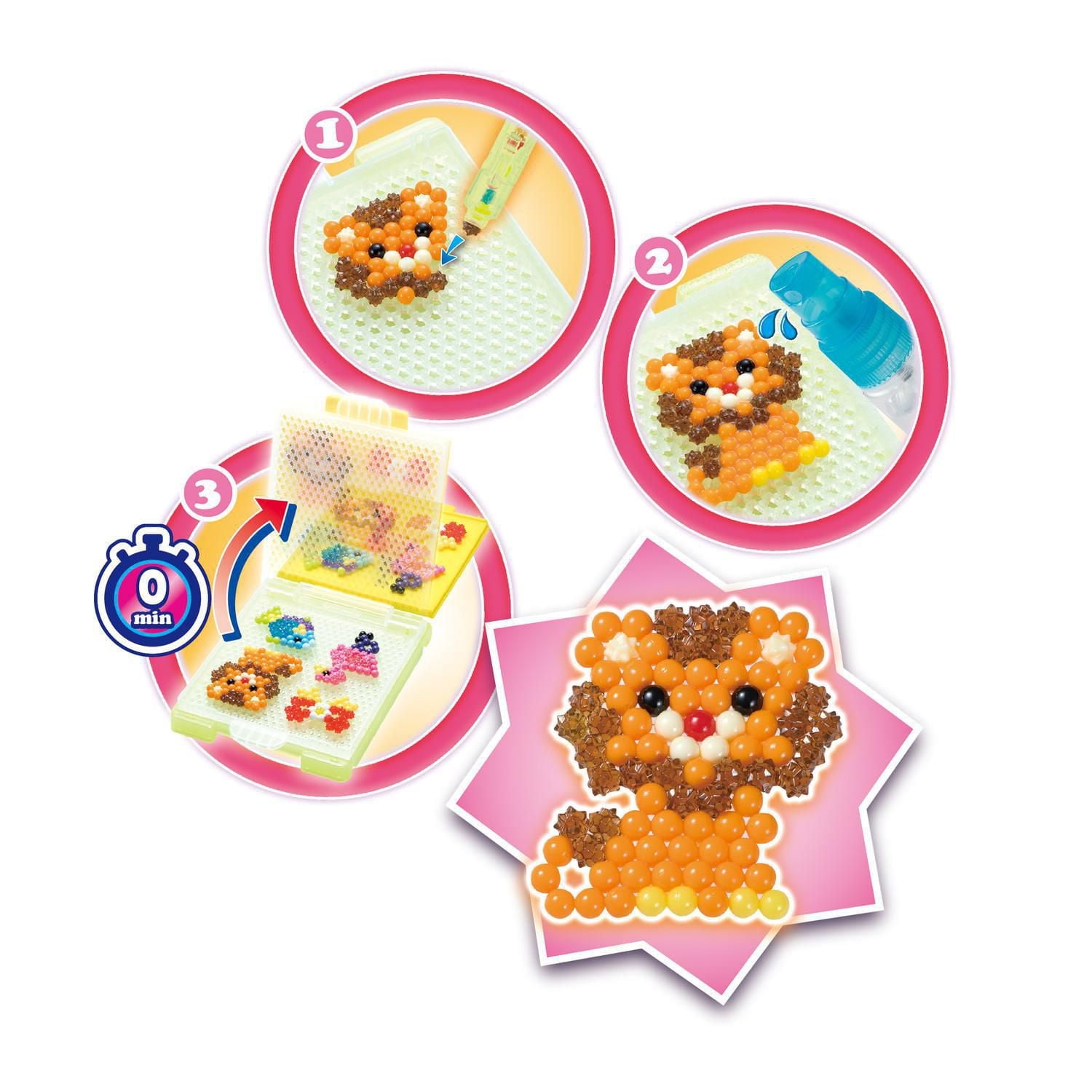 Aquabeads Station de Perles Étoiles Kit Complet de Perles d'Art et d'Artisanat pour Enfants, Plus de 2 000 Perles