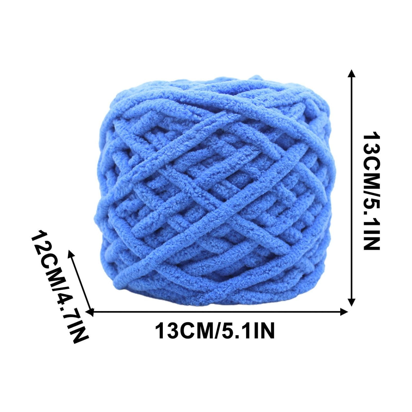 Chenille Yarn Chunky Chenille Yarn for Crochet Fluffy Yarn 𝐁𝐚𝐛𝐲 Yarn for Crocheting Soft for Knit Sweaters, Blankets, Shoes, Scarves, Clothes