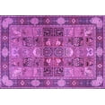 thumbnail image 1 of Ahgly Company Indoor Rectangle Persian Purple Traditional Area Rugs, 5' x 7', 1 of 4