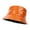 Orange, variant on Cotton Bucket Hats for Women Bright Leather Color Double Fisherman'S Hat Women'S Outdoor Sun Basin Hat Foldable Travel Hat Men Multicolor Optional,Orange Women's Accessories Bucket Hats