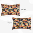 thumbnail image 2 of Fuzoiu fall Pumpkin Daisy Print Fuzzy Pillowcases, Super Soft Pillow Case Cover with Zipper for Bedroom, Sofa, Couch,Cozy Pillow Shams for All Seasons-20"x30", 2 of 6