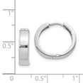 thumbnail image 2 of FB Jewels 14k White Gold Hinged Hoop Earrings, 2 of 2