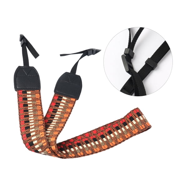 TABLZONE Vintage Orange Camera Strap Adjustable Cotton Shoulder Neck Strap for and Mirrorless Cameras