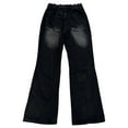 thumbnail image 7 of KKBOTIVE Mens Denim Trousers Retro Flared Jeans Wide Leg Slim Fit Jean Pant for Men's Fashion Black2 Size: S, 7 of 7