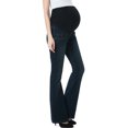 thumbnail image 3 of Maternity Women's Flare Leg Denim Jeans - Rich Indigo 29, 3 of 4