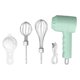 thumbnail image 1 of Cordless Electric Hand Mixer USB Rechargable Handheld Eggbeater Electric Milk Frother with 2 Stir Sticks for Home Green, 1 of 5