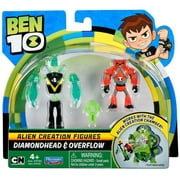 Ben 10 Alien Creation Figures Diamondhead & Overflow Mini Figure 2-Pack