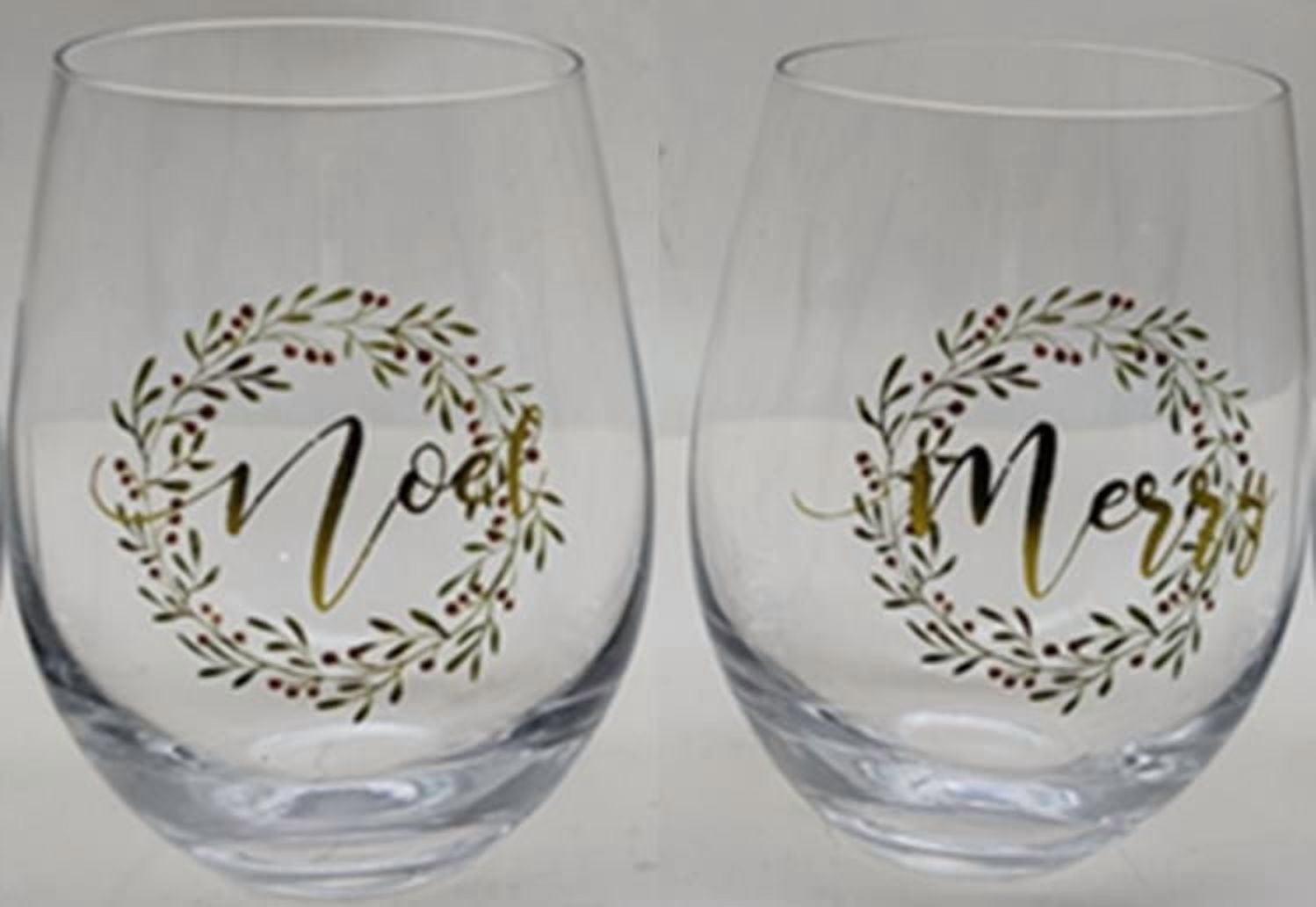 2021 Christmas wine glass