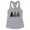 Heather Grey, variant on Plaid Print Christmas Trees Tank Top Fitted Racerback Women's Large White