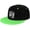 Green, variant on Leopard Spots Patters Snapback Cap Flat Bill Hat : Infant Toddler -Kids Junior-Adult