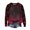 Wine, variant on WTOBBY Women's Casual Raglan Sleeve Sweater Top with Halloween Print, Fashion Long Sleeve Round Neck Design for Cozy Wear, Perfect for Autumn and Casual Styles,Black L