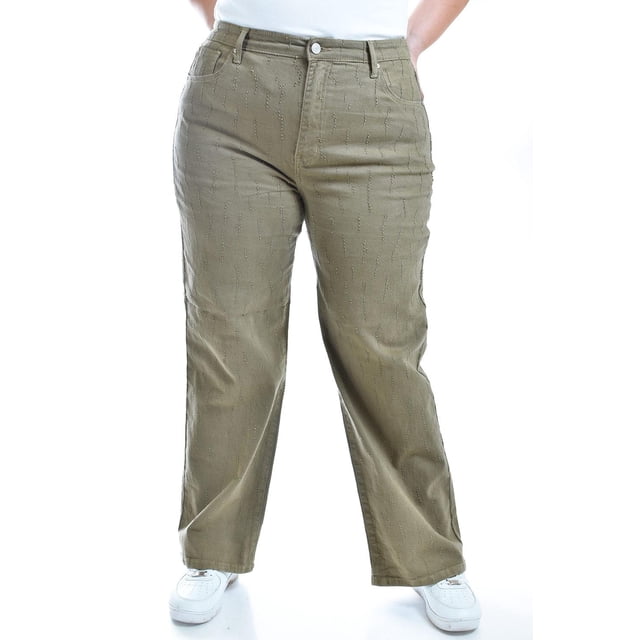 Jeans Wide Leg Roman Fashion 6512 verde militar 36