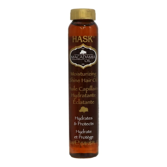 Hask Macadamia Oil Hair Treatment, Revitalizing Shine, 0.6 Oz.