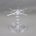 thumbnail image 1 of Jewelry Organizer Hanging Rack/ Rotating Jewelry Display Stand/ Necklace Holder Jewelry Hanger/ for Scrunchie Dresser Shows Countertop Bathroom , Short Clear, 1 of 10