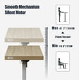 thumbnail image 6 of KOWO 55" K305 Electric Height Adjustable Standing Desk, Natural/White, 6 of 7