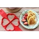 thumbnail image 1 of Molde para hacer tortitas de silicona con forma de corazón y flor de 4 agujeros, molde antiadherente para huevos y tortillas, molde para gofres, horneado DIY, 1 of 1