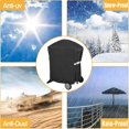thumbnail image 5 of 7113 Grill Cover for Weber Q100 Q1000 Q200 Q2000 Gas Grills with Portable Cart, Black for Weber 2400 Q2200 Q1200 Q220 Q120 Grills, Fits Weber 50060001 51060001 54060001 Liquid Propane Grill, 5 of 6