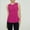 Hot Pink, variant on Ribbed Tank Tops for Women Built in Bra Plus Size Ribbed Tank Tops for Women Small Round Neck Yoga Top Short Sleeved Curved Hem Women's Running Sports Fitness Loose Fitting Casual T Shirt with Bottom