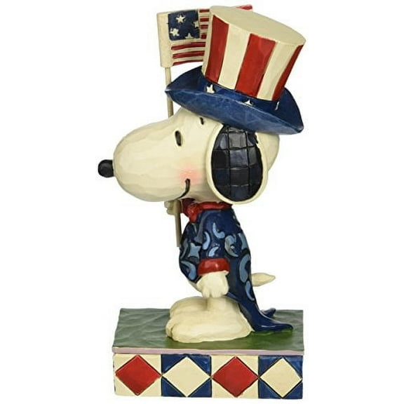 Peanuts by Jim Shore Patriotic Snoopy Stone Resin Figurine, 6‚Äù
