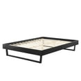 thumbnail image 2 of Platform Bed Frame, Full Size, Wood, Black, Modern Contemporary Urban Design, Bedroom Master Guest Suite, 2 of 7