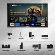 Sylvox Outdoor TV with Soundbar,55 4K 1000nits Google TV with Dobly Atmos,IP55 Waterproof Television,Voice Remote,for Partial Sun Area(Deck pro 2.0)