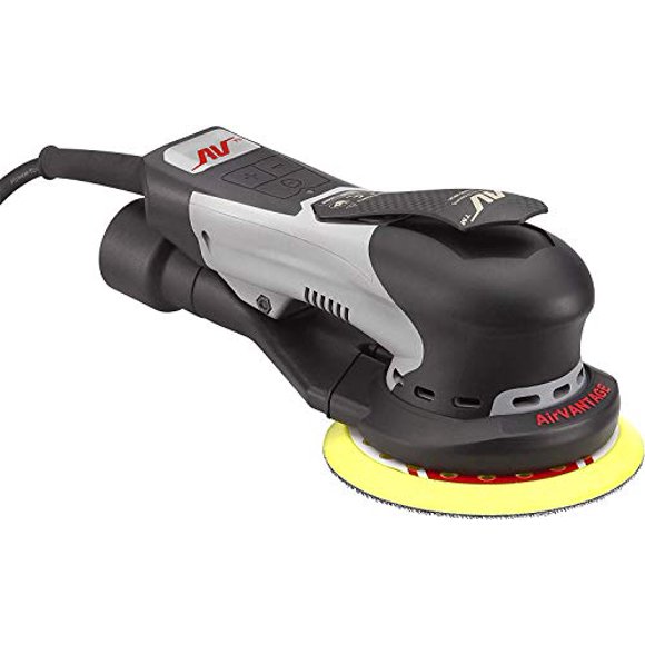 AirVANTAGE 6" Palm-Style, 2nd Generation Industrial Advanced Electric Sander Central-Vacuum with Low-Profile Pad (3/32- Hook & Loop)