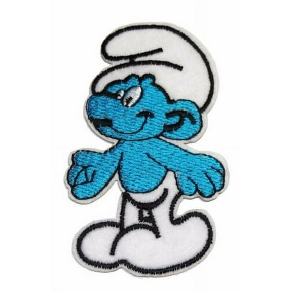 The Smurfs Standing Character 3" Tall Iron/Sew-On Embroidered Patch
