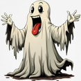 thumbnail image 3 of CafePress - Ghost With A Funny Face Kids Baseball T Shirt - Kids Cotton Baseball Jersey, 3/4 Sleeve Shirt, 3 of 4