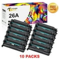 thumbnail image 1 of Toner Bank 10-Pack Compatible Toner Replacement Cartridge for HP CF226A LaserJet Pro MFP-M426dw M426fdw M426fdn Pro-M402dn M402n M402d M402dw Printer Ink Black, 1 of 6