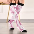 thumbnail image 5 of FREEAMG Beautiful Pink Butterfly Compression Socks for Women and Men(1Pairs)-Best Support for Running, Athletic, Nursing, Travel, 5 of 7