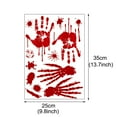 thumbnail image 2 of Less Than 5 Wall stickers Blood Prints Decor Halloween Wall Sticker Home DIY Decals for Window, 2 of 2