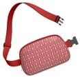 thumbnail image 3 of Red Christmas Knitted Pattern Cute Fanny Packs for Women,Travel Waterproof Crossbody Fanny Bags Waist Purse for Women Anti Theft Adjustable Strap for Running Travel Cycling, 3 of 6