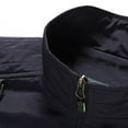thumbnail image 4 of BiZtdJrK Men Solid Vest Zip Up Solid Sleeveless Workwear Jacket Big and Tall Casual Hiking Travel Golf Vest with Pockets Sales Today Clearance Dark Blue XXL, 4 of 6