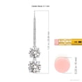 thumbnail image 2 of ANGARA Natural 1 Ct. Diamond Drop Earrings in 14K White Gold for Women, 2 of 7