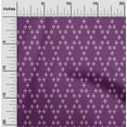thumbnail image 2 of oneOone Viscose Jersey Purple Fabric Argyle Quilting Supplies Print Sewing Fabric By The Yard 60 Inch Wide, 2 of 4