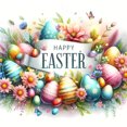 thumbnail image 1 of 5D DIY Taladro Feliz Pascua Kit Del Arte 30x30cm, 1 of 9