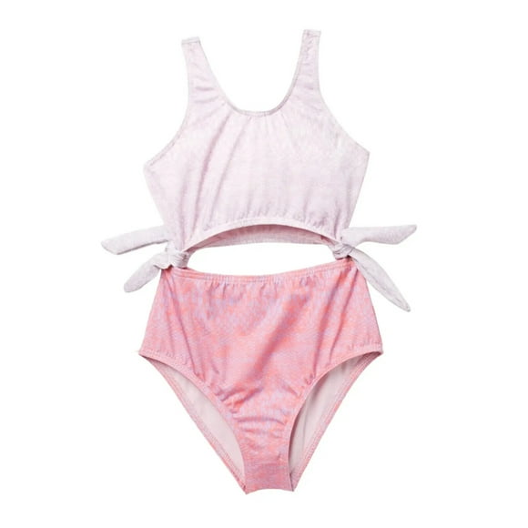 Heart And Harmony Maillot de Bain une Pièce pour Enfants en Corail Taille 12