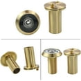thumbnail image 5 of Peep Holes for Door, Solid Brass 200-Degree Door Viewer Peephole with Heavy Duty Rotating Privacy Cover for 1-3/8" to 2-1/6" Doors for Home Office Hotel, Satin Gold, 5 of 5