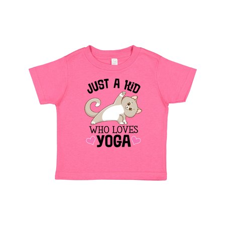 

Inktastic Just a Kid Who Loves Yoga Gift Toddler Toddler Girl T-Shirt